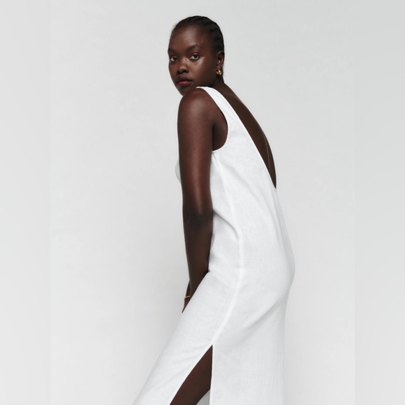 NWT Reformation Marcie Linen Dress - Picture 3 of 5